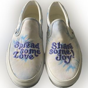 New Vans Tie Dye Love Joy